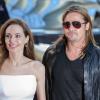 Angelina Jolie et Brad Pitt à la première du film "World War Z" au Sony Centre à Berlin, le 4 juin 2013.