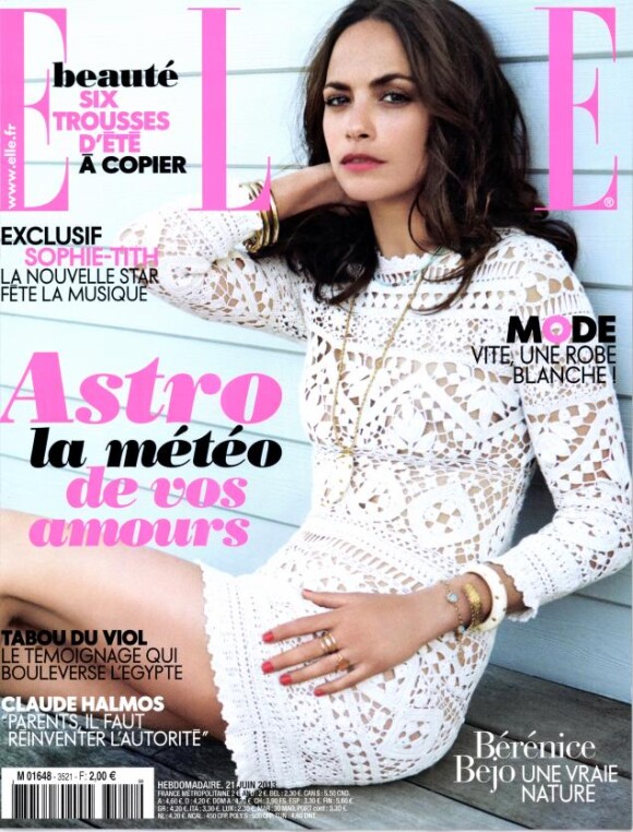 Bérénice Bejo en couverture du magazine Elle du 21 juin 2013