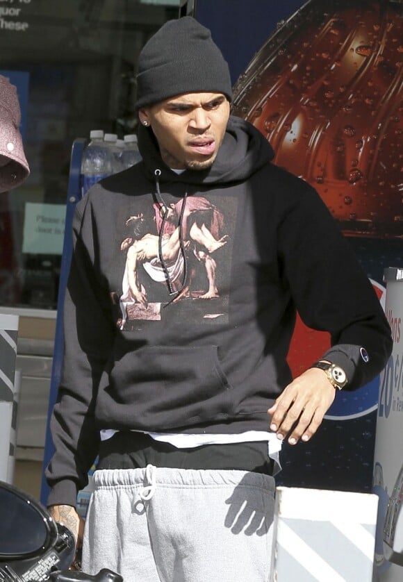 Chris Brown à Los Angeles, le 8 février 2013.
