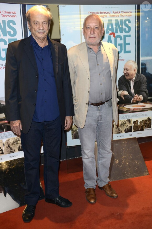 Patrick Chesnais, François Berléand lors de l'avant-première du film 12 ans d'âge le 24 juin 2013 à Paris