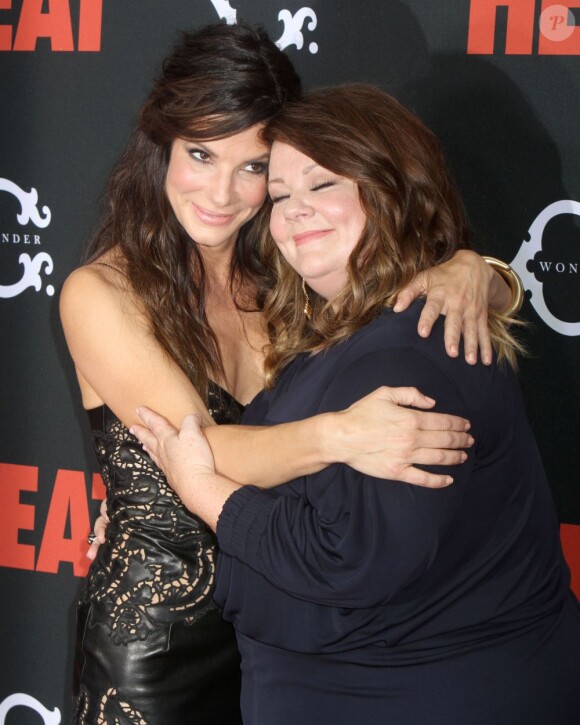 Sandra Bullock et Melissa McCarthy lors de l'avant-première de Les Flingueuses (The Heat) le 23 juin 2013