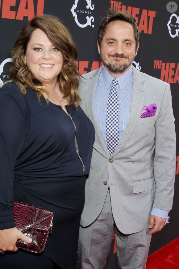 Melissa McCarthy et son mari Ben Falcone lors de l'avant-première des Flingueuses (The Heat) le 23 juin 2013