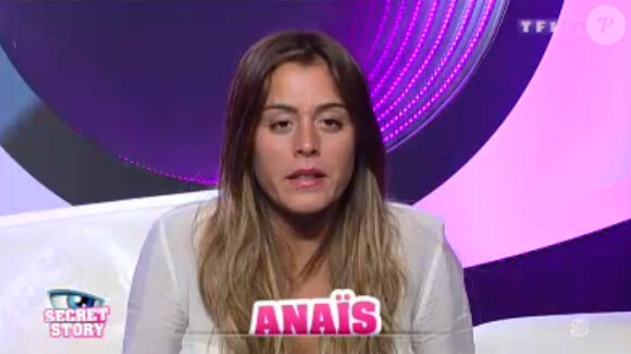 Anaïs dans la quotidienne de Secret Story 7 le mardi 25 juin 2013 sur TF1