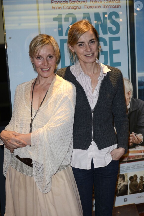Florence Thomassin et Anne Consigny à la première du film "12 ans d'age" à Paris, le 24 juin 2013.