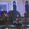 Julio Iglesias lors de son concert donné à Barcelone le 26 juin 2013 devant Rafael Nadal et sa belle Xisca