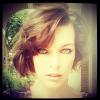 Milla Jovovich a dévoilé sa nouvelle coiffure sur les réseaux sociaux. Juin 2013.