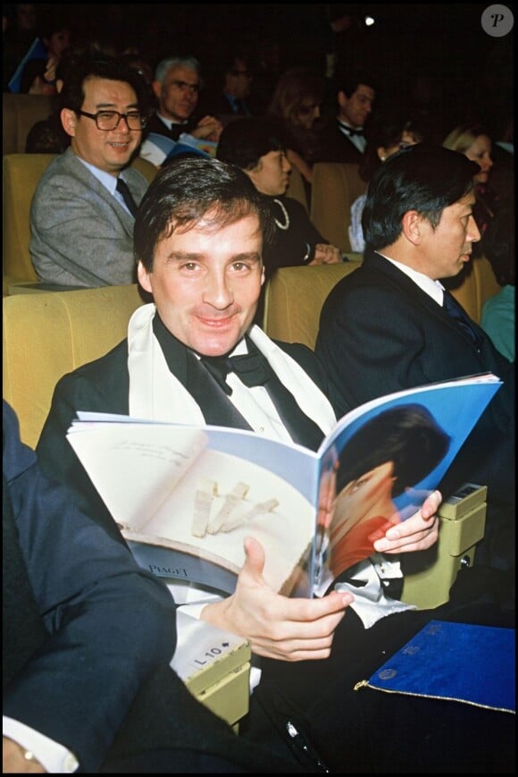 Thierry Le Luron à Paris le 14 janvier 1986. 