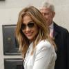 Jennifer Lopez quitte les studios de la BBC Radio 1 à Londres. Le 30 mai 2013.