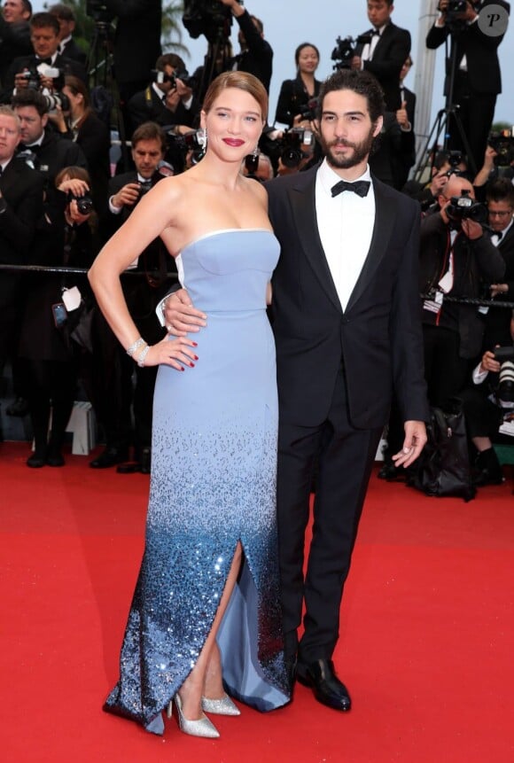 Léa Seydoux et Tahar Rahim à Cannes, le 18 mai 2013.
