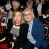 Mère et fille au premier rang : Marilou Berry et Josiane Balasko assistent au défilé haute couture automne-hiver 2013-2014 de Jean Paul Gaultier. Paris, le 3 juillet 2013.