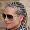 Heidi Klum a dévoilé sa nouvelle coiffure à New York après un séjour aux Bahamas. Le 7 juillet 2013