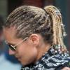 Heidi Klum a dévoilé sa nouvelle coiffure à New York après un séjour aux Bahamas. Le 7 juillet 2013