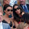 Victoria Beckham et Tana Ramsay lors de la finale de Wimbledon remportée par Andy Murray face à Novak Djokovic (6-4, 7-5, 6-4) le 7 juillet 2013 au All England Lawn Tennis and Croquet Club de Londres