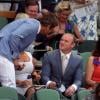 Wayne Rooney et Gerard Butler lors de la finale de Wimbledon remportée par Andy Murray face à Novak Djokovic (6-4, 7-5, 6-4) le 7 juillet 2013 au All England Lawn Tennis and Croquet Club de Londres