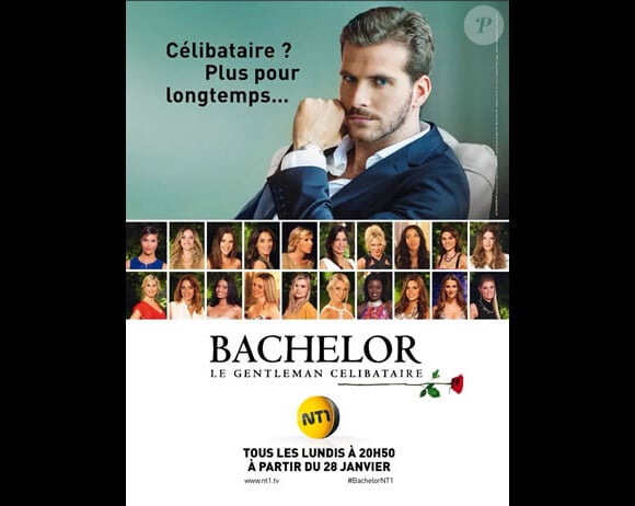 Affiche publicitaire de la première saison du Bachelor, version NT1