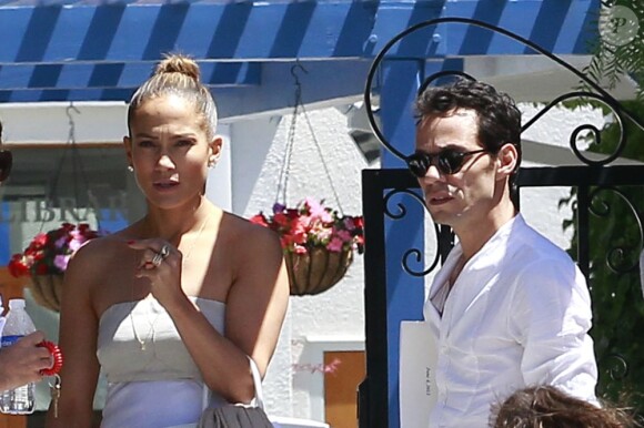 Jennifer Lopez et son ex-mari Marc Anthony à Los Angeles, le 19 juin 2013.