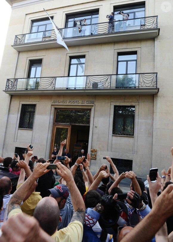 Officialisation de l'arrivée de Carlos Tévez à la Juventus Turin le 26 juin 2013.