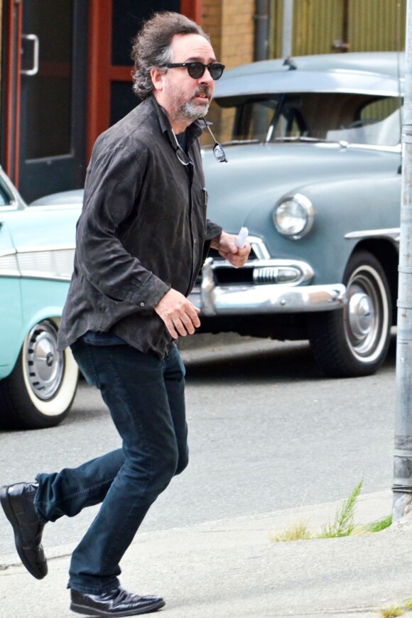 Tim Burton sur le tournage de Big Eyes à New Westminster, Canada, le 11 juillet 2013.