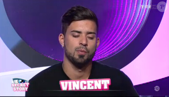 Vincent craque dans la quotidienne de Secret Story 7 sur TF1 le samedi 13 juillet 2013