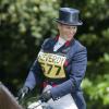 Zara Phillips, enceinte de 3 mois de son premier enfant, en compétition au concours complet de Brightling Park, dans l'East Sussex, le 14 juillet 2013.