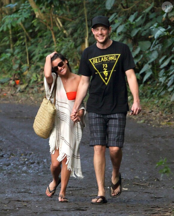 Lea Michele et Cory Monteith à Hawaï le 1er janvier 2013