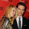 Claire Danes et son époux Hugh Dancy à New York, le 23 avril 2013.