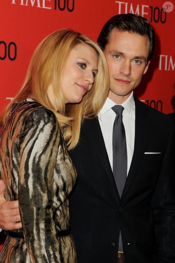 Claire Danes et son époux Hugh Dancy à New York, le 23 avril 2013.