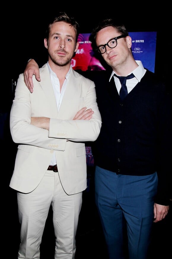 Ryan Gosling et le réalisateur Nicolas Winding Refn lors de la présentation du film Only God Forgives à New York le 16 juillet 2013