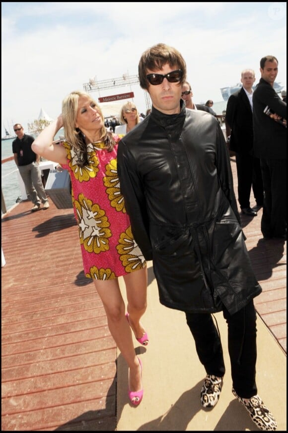 Nicole Appleton et Liam Gallagher à Cannes, le 14 mai 2010.