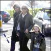 Liam Gallagher, Nicole Appleton et leur fils Gene à Londres, le 2 février 2007.  