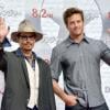 Les acteurs Johnny Depp et Armie Hammer lors de la promotion de Lone Ranger à Tokyo le 17 juillet 2013