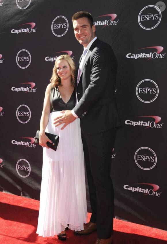 Dana Grady et Joe Flacco lors de la cérémonie des ESPY Awards au Nokia Theatre de Los Angeles le 17 juillet 2013