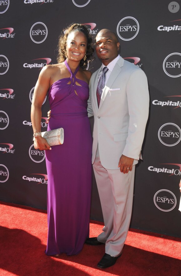 Laila Ali, Curtis Conway lors de la cérémonie des ESPY Awards au Nokia Theatre de Los Angeles le 17 juillet 2013