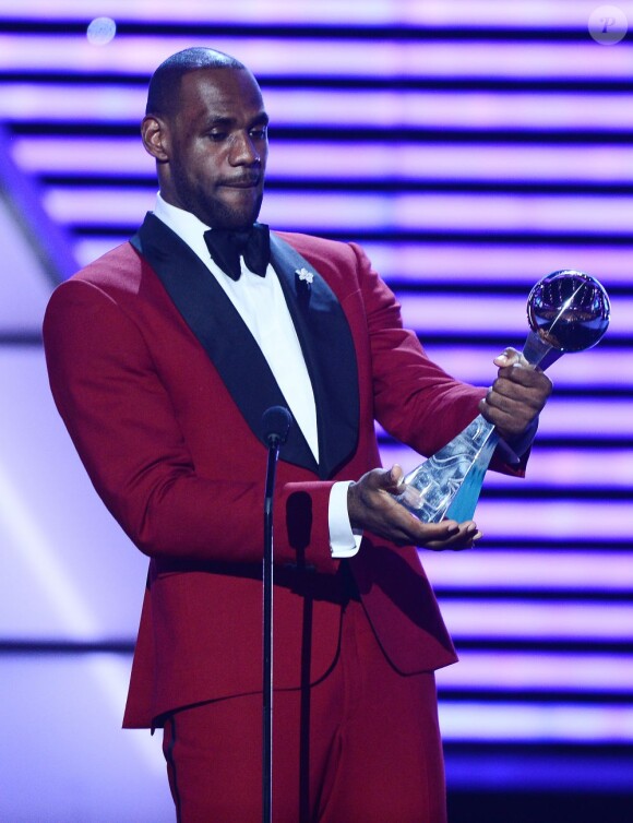 LeBron James lors de la cérémonie des ESPY Awards au Nokia Theatre de Los Angeles le 17 juillet 2013