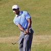 Tiger Woods à l'entraînement au Muirfield Golf Club à l'occasion du Bristish Open à Muirfield en Ecosse
