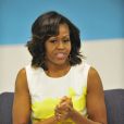 Michelle Obama lors d'une rencontre avec le maire de Chicago Rahm Emanuel à l'Urban Alliance de Chicago le 18 juillet 2013