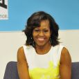 Michelle Obama, sublime lors d'une rencontre avec le maire de Chicago Rahm Emanuel à l'Urban Alliance de Chicago le 18 juillet 2013