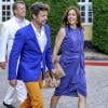 La princesse Mary et le prince Frederik de Danemark flashy à la représentation du Verdens Ballet (Ballet du monde) le 19 juillet 2013 au château de Gavno.