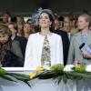 La princesse Mary de Danemark et la princesse Benedikte à l'ouverture d'un festival équestre à Aix-la-Chapelle le 25 juin 2013.