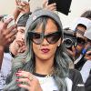 Rihanna sort de son hôtel à Londres le 20 juillet 2013