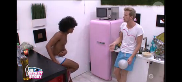 Jamel et Guillaume dans la quotidienne de Secret Story 7, mardi 23 juillet 2013 sur TF1