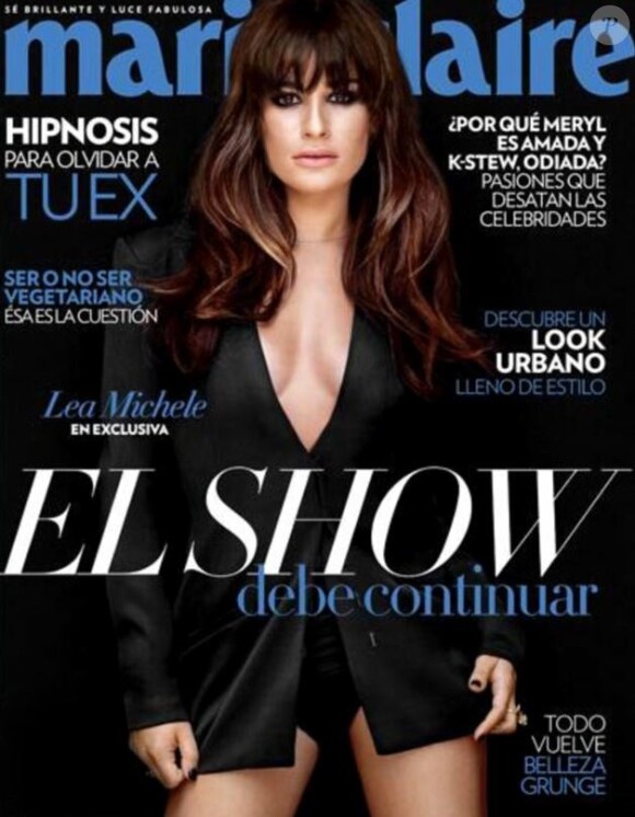 Lea Michele fait la couverture de l'édition mexicaine de Marie-Claire, pour le mois d'août 2013.