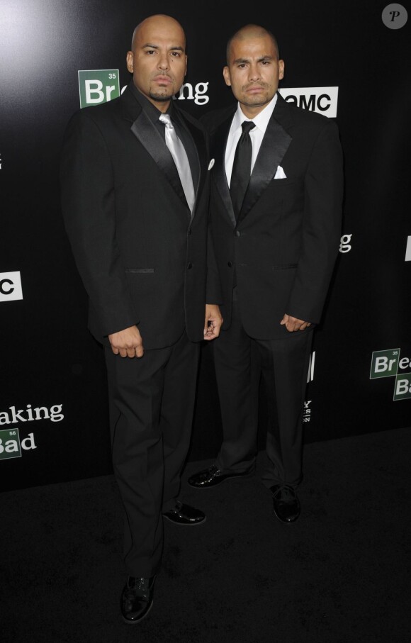 Luis Moncada et Daniel Moncada à l'avant-première de la deuxième partie de la cinquième saison de la série "Breaking Bad" à Los Angeles, le 24 juillet 2013.