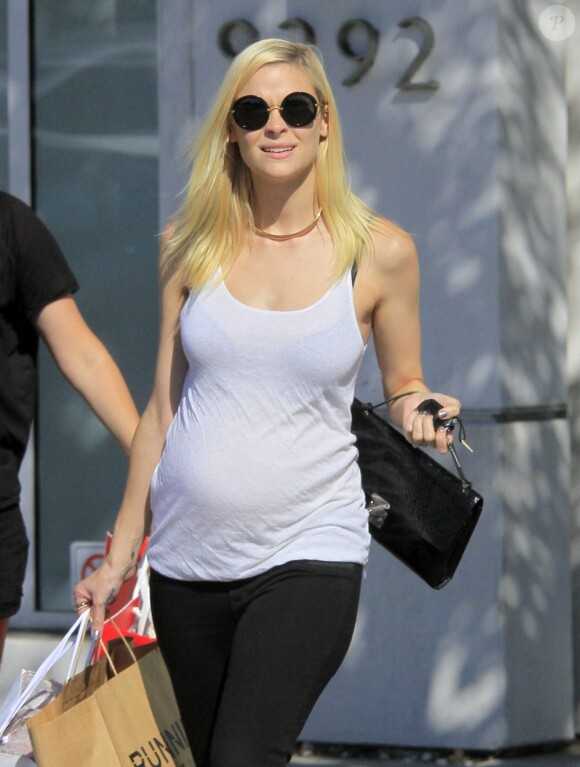 Exclusif - Jaime King, enceinte à Beverly Hills, le 28 juin 2013.