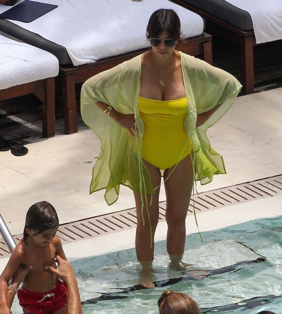 Kourtney Kardashian à Miami. Le 20 juillet 2013.
