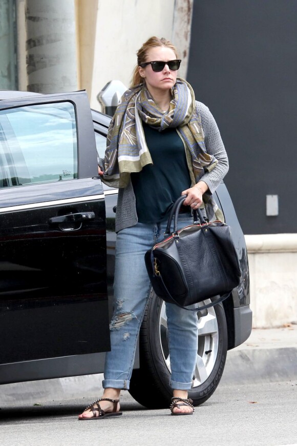 L'actrice Kristen Bell dans le quartier de West Hollywood, à Los Angeles, le 26 juillet 2013.