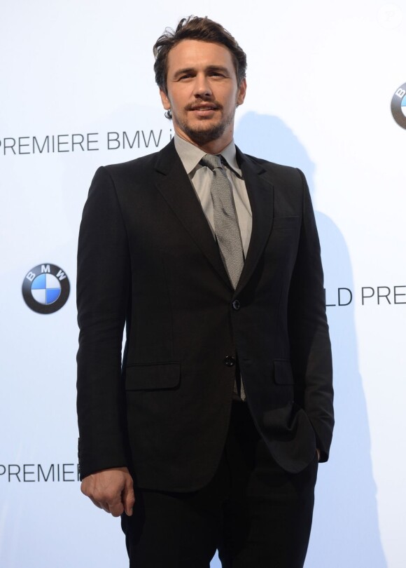 James Franco arrive à la soirée BMW i3 à Londres le 29 juillet 2013.
