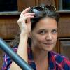 Katie Holmes tourne une courte vidéo dans le quartier de Tribeca à New York, le 29 juillet 2013.