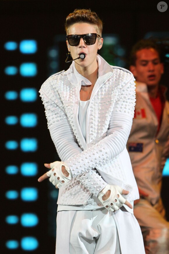 Justin Bieber en concert au Prudential Center de Newark, le 30 juillet 2013.