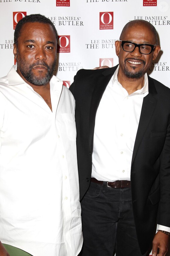 Lee Daniels et Forest Whitaker lors de l'avant-première à New York du film Le Majordome (The Butler) le 31 juillet 2013